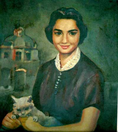 Retrato de "Sylvia", 1956, Oleo sobre tela, Propiedad de Ordóñez.
