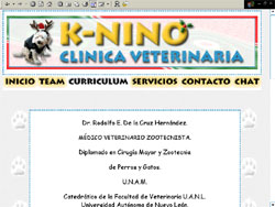 CLINICA VETERINARIA K-NINO | DR. RODOLFO DE LA CRUZ HDZ. | MONTERREY NUEVO LEON | 
